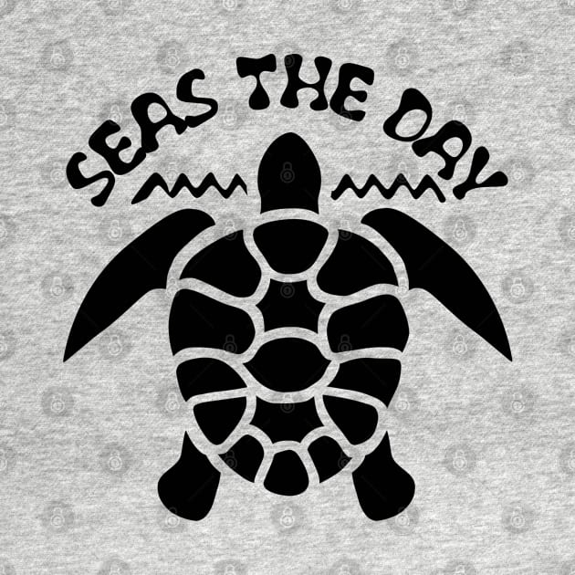 Seas The Day | Turtle Silhouette by TMBTM